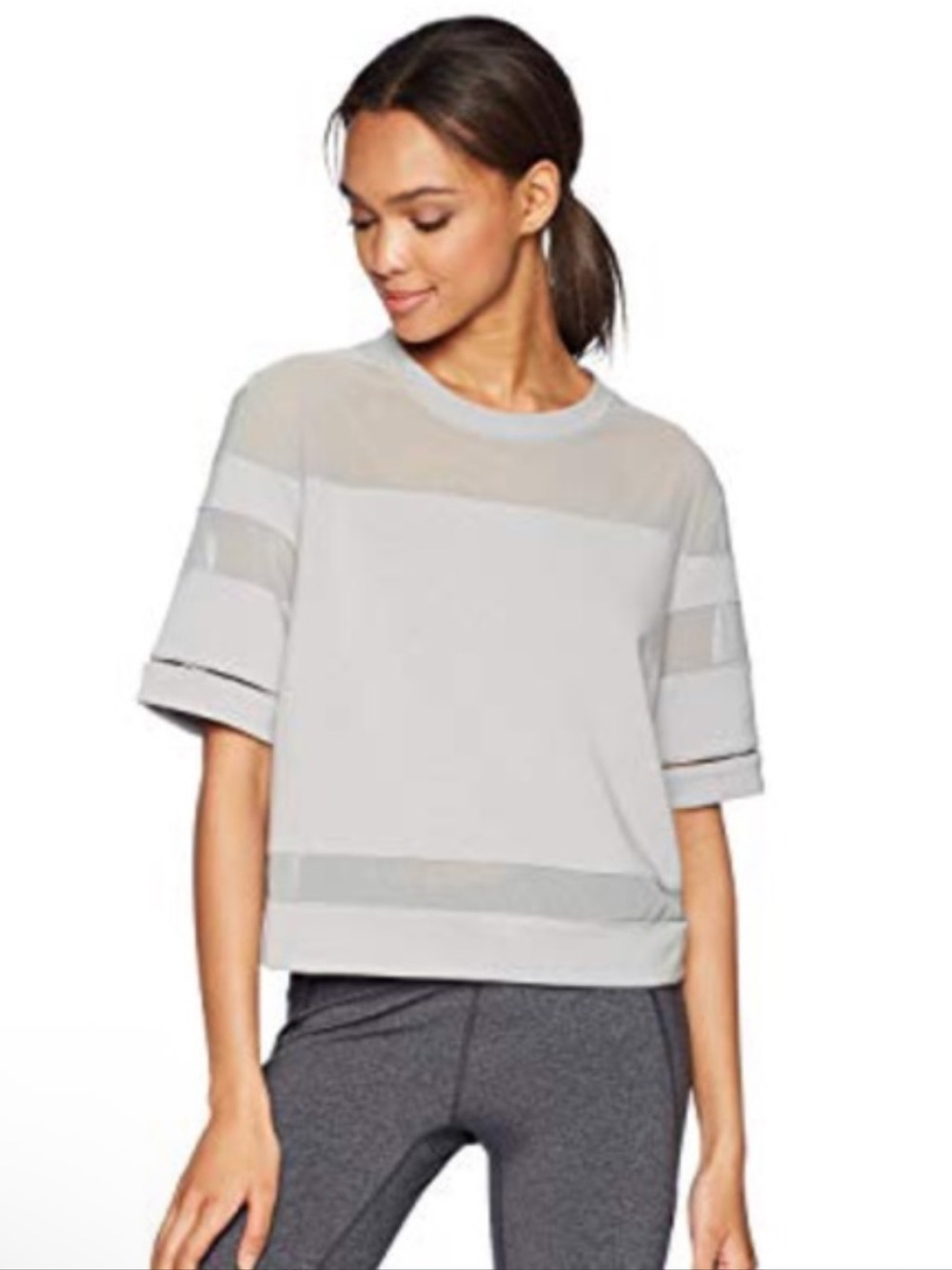 ALO yoga Mellow Pilates Short Sleeve Active Tee sz Medium GUC